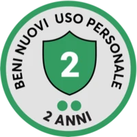 Beni nuovi, uso personale: 2 anni