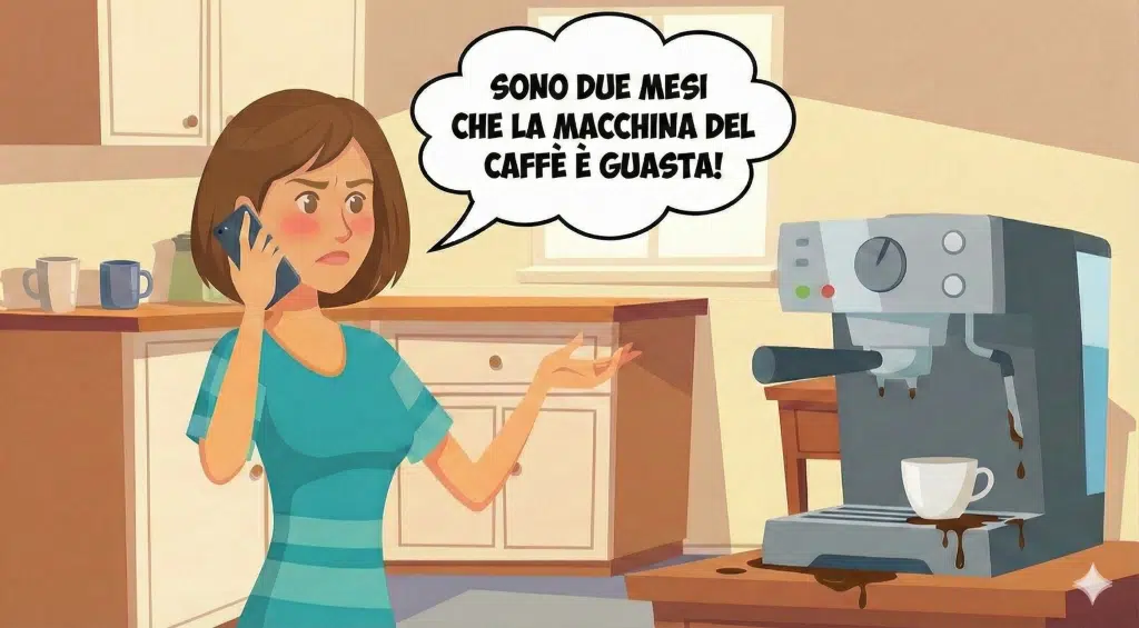 Riparazione o sostituzione? La sfida del consumatore contro la macchina da caffè rotta